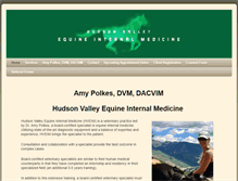 Tablet Screenshot of hudsonvalleyequineinternalmedicine.com